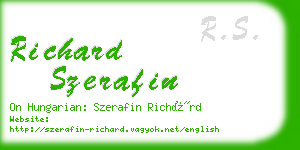 richard szerafin business card